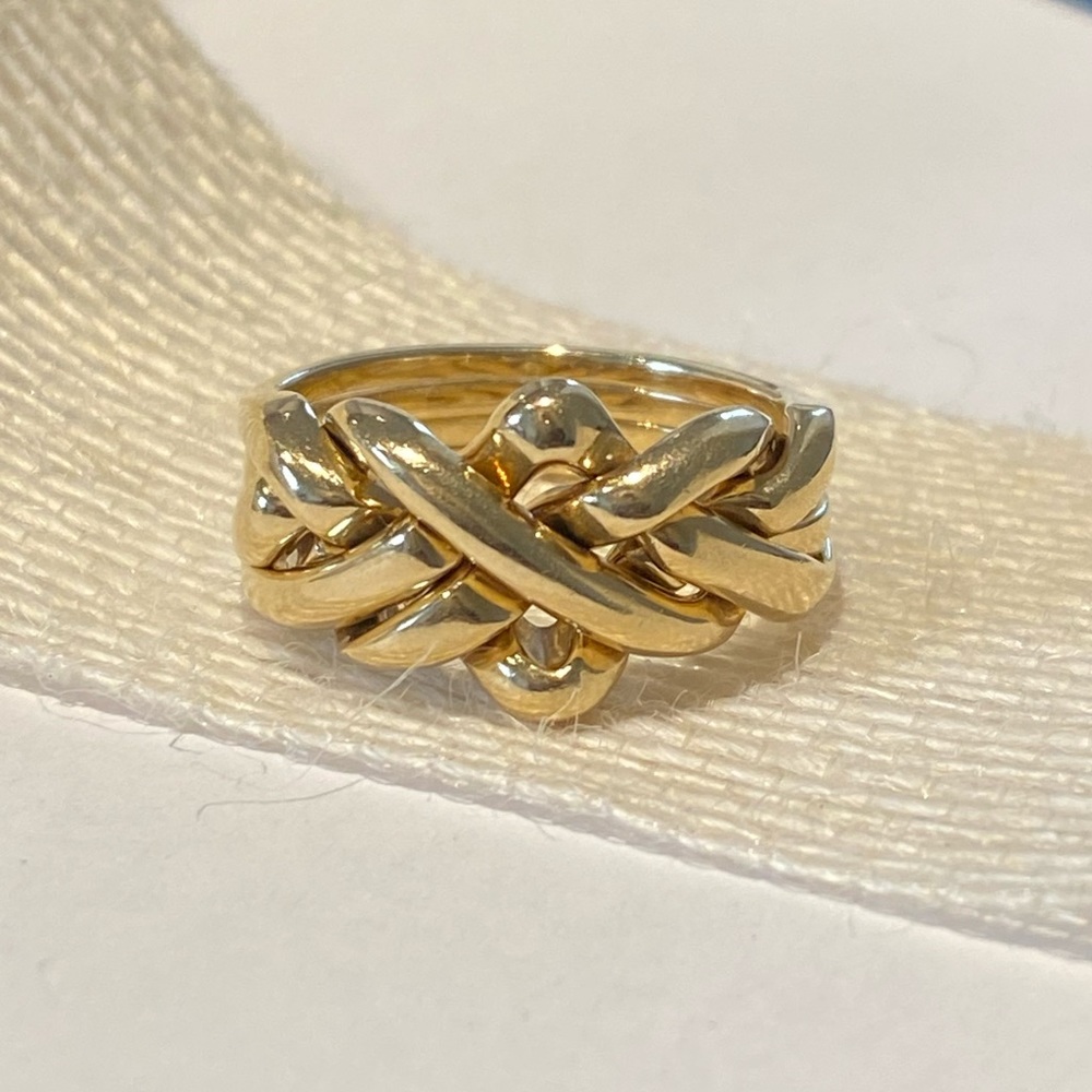 14K Gold Puzzle Ring